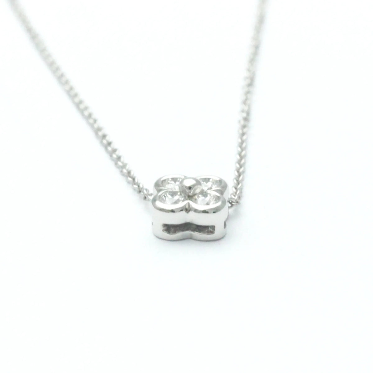 Platinum Diamond Bezel Set Necklace A580244