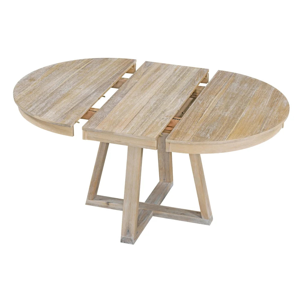 5-Piece Round Dining Set with 4 Upholstered Chairs A848