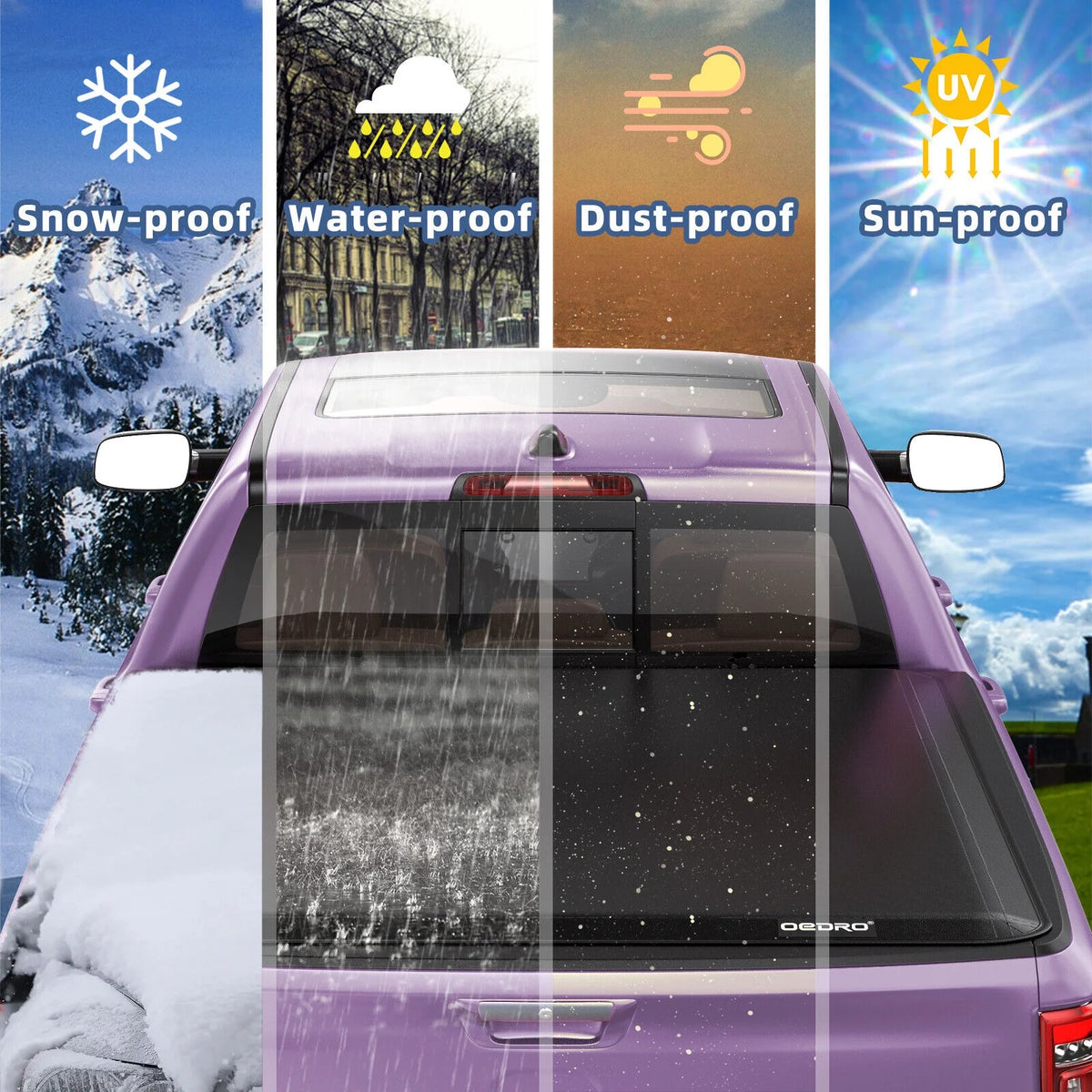5 feet Soft 3-Fold Truck Bed Tonneau Cover X614145