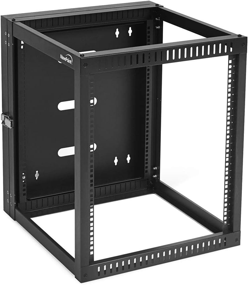 12U 4-Post Open Frame Wall-Mount Network Rack N8268