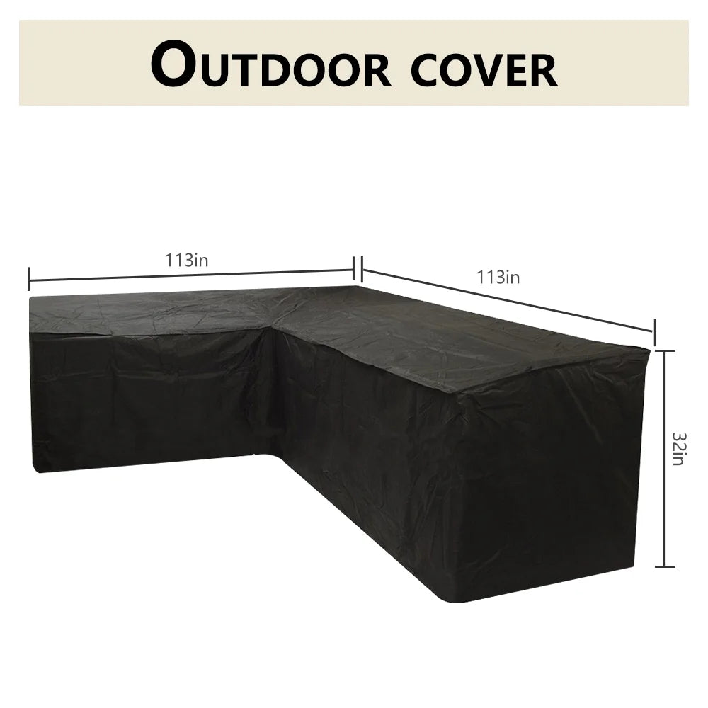 Patio Waterproof Outdoor Furniture Sofa Protector With Storage Bag D151463