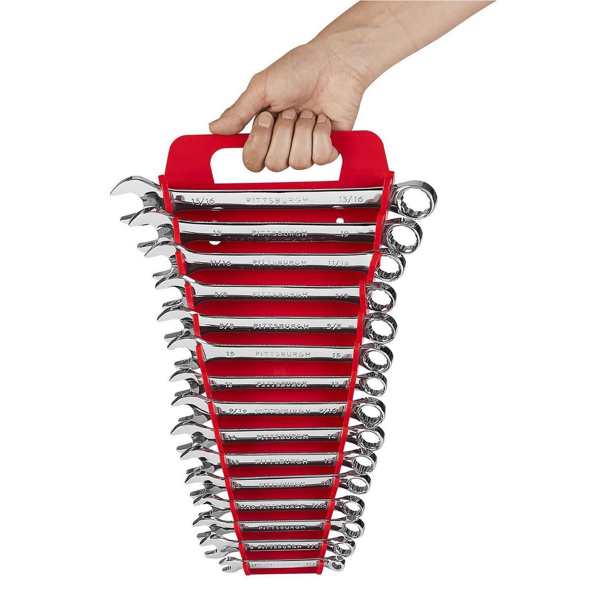 15-Slot Wrench Organizer, 2-Piece Q505