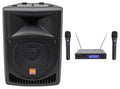 8" Powered Active PA Speaker with Dual Wireless Mics T313