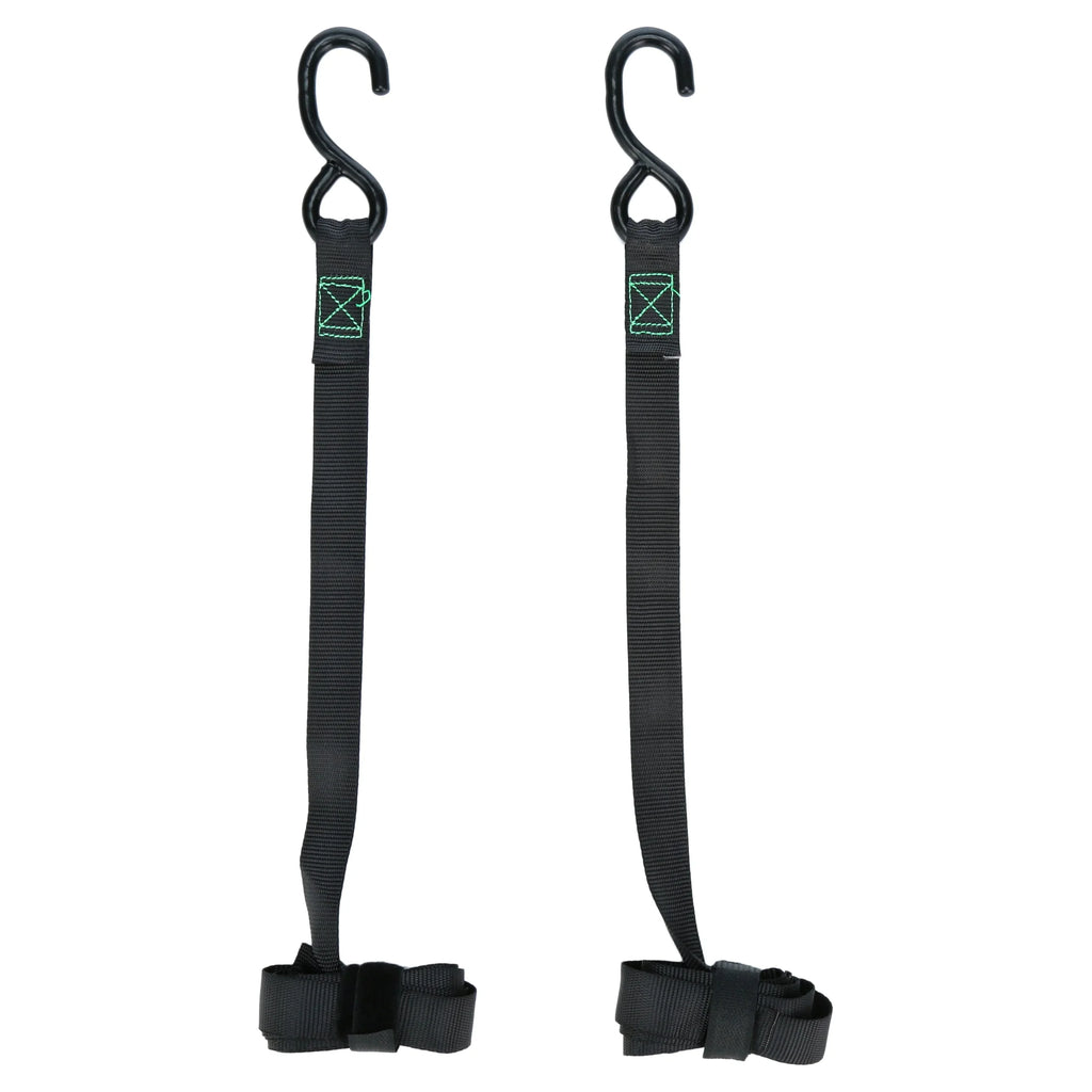 2 Pack Black Ratchet Tie Down B903505