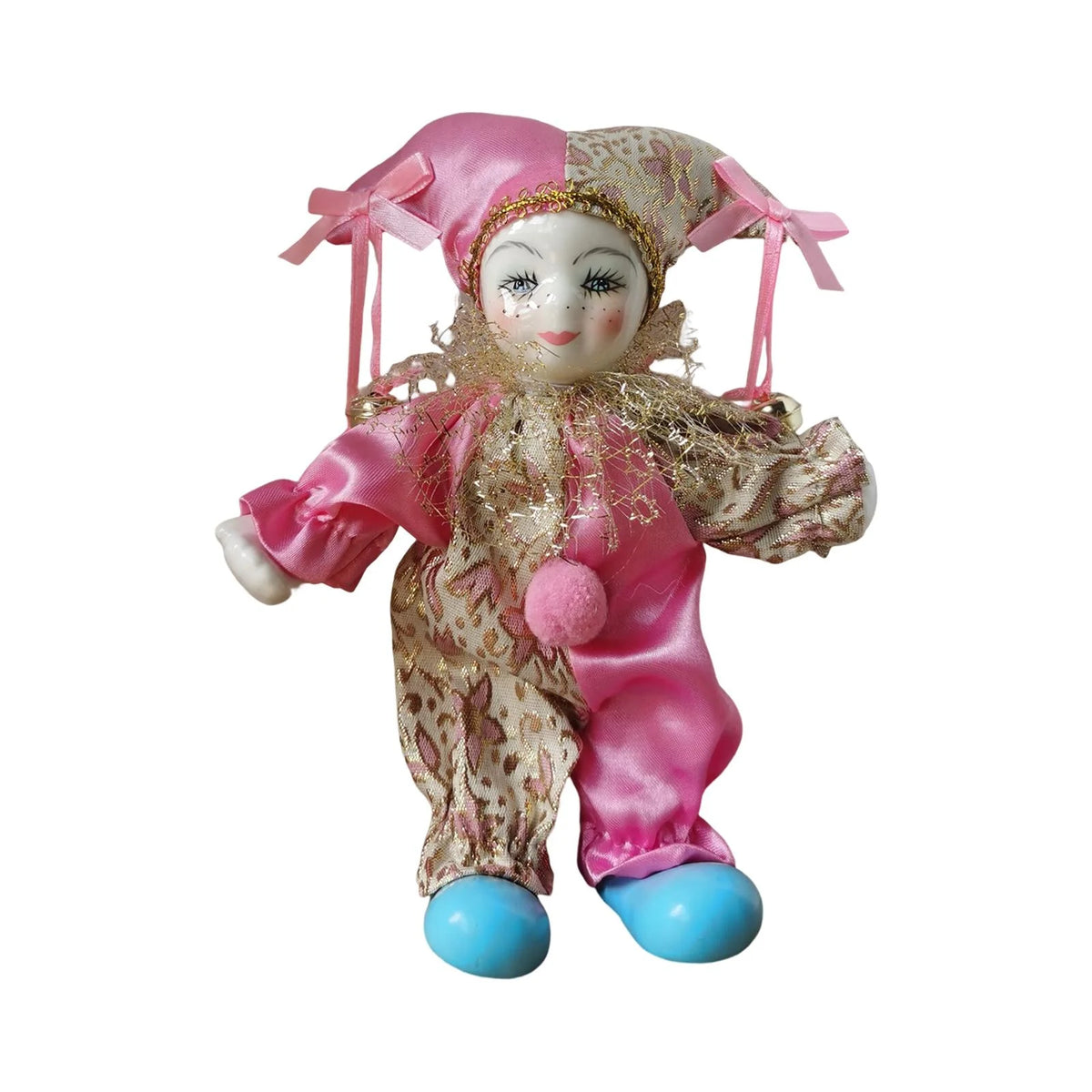 Porcelain Clown Doll with Costume P787