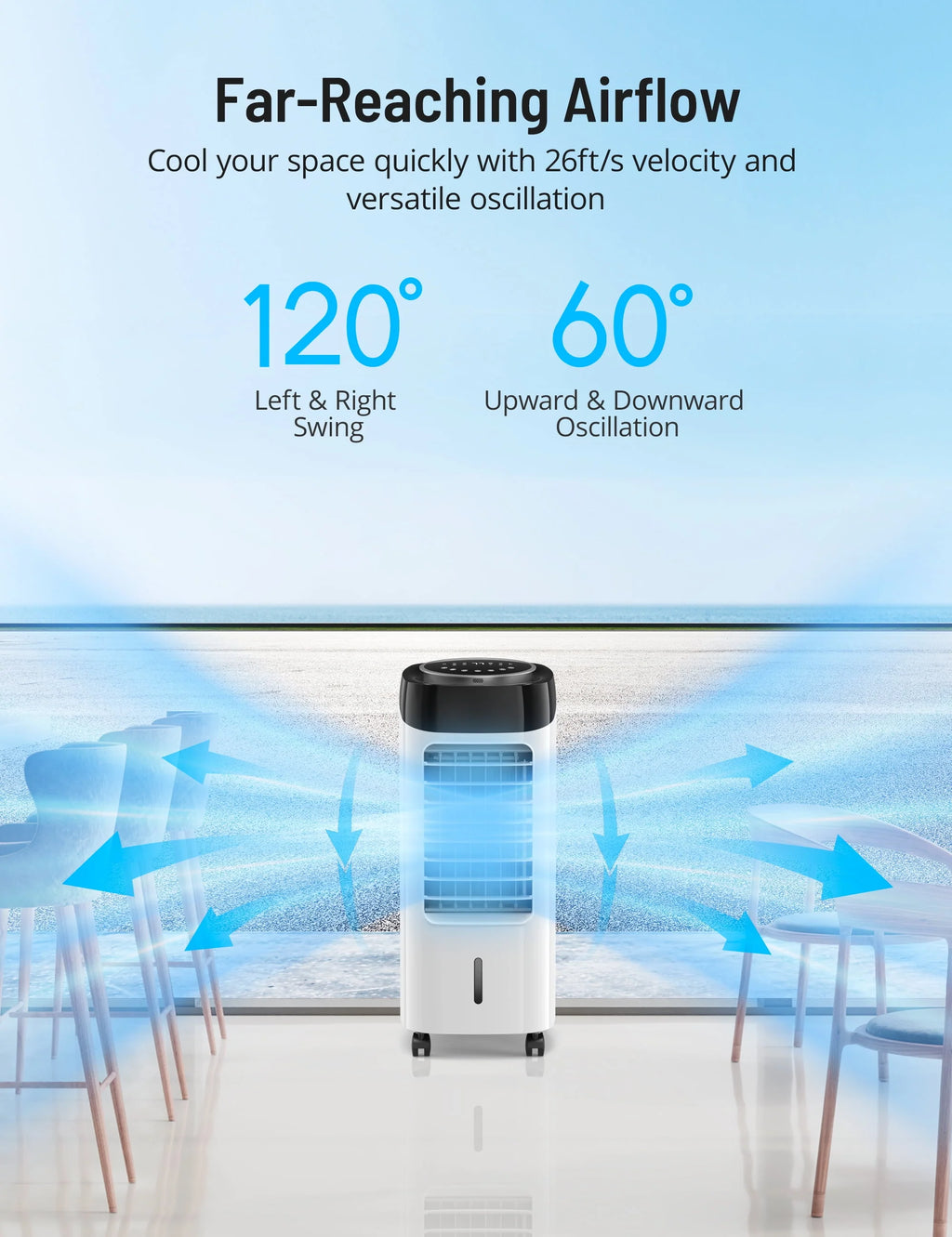 White 3-in-1 Portable Evaporative Air Cooler N57238