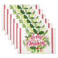 Set of 6 Printed Cotton Placemats I62402