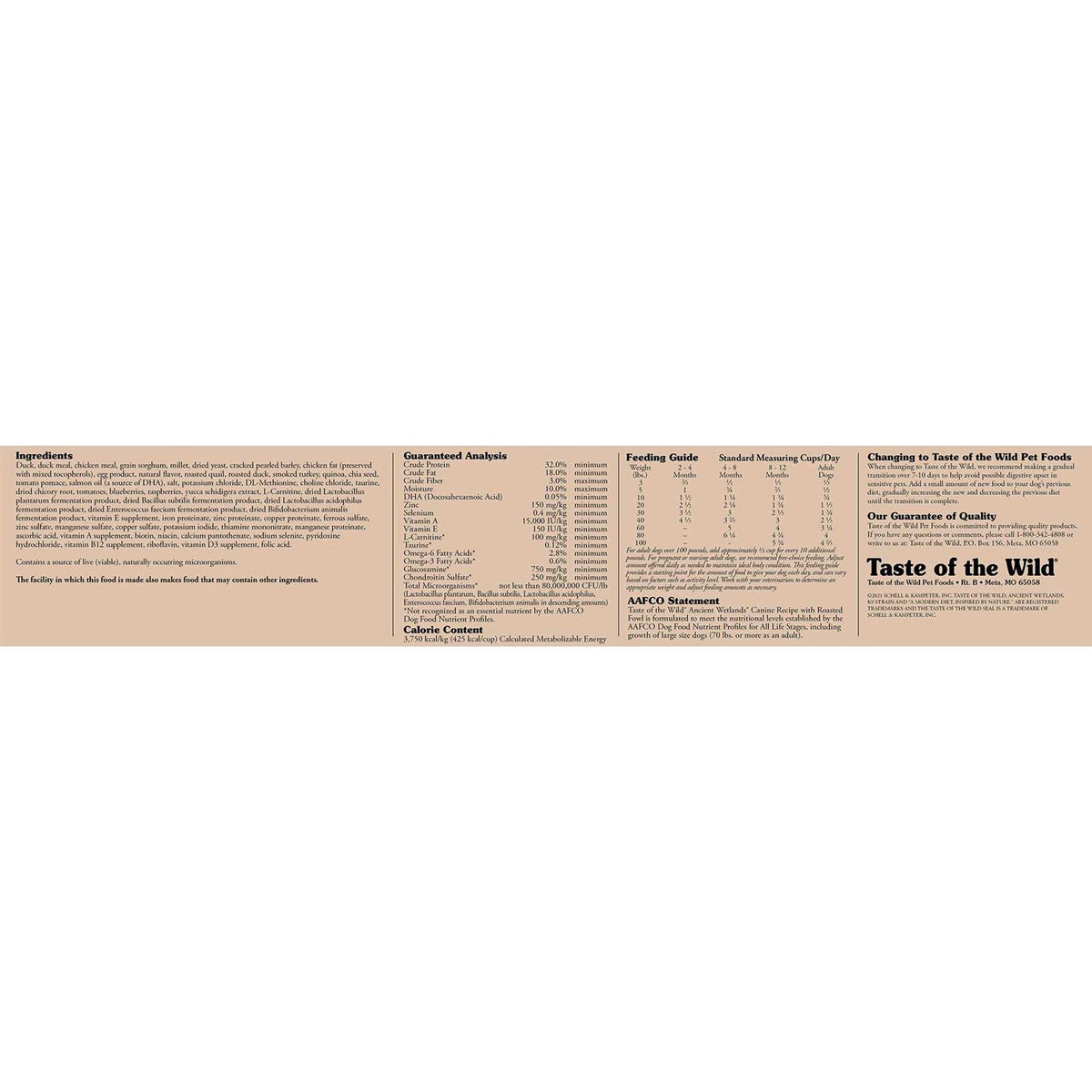 Ancient Grains Dry Dog Food L7233