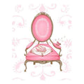 Pink Canvas Art Chair F620777