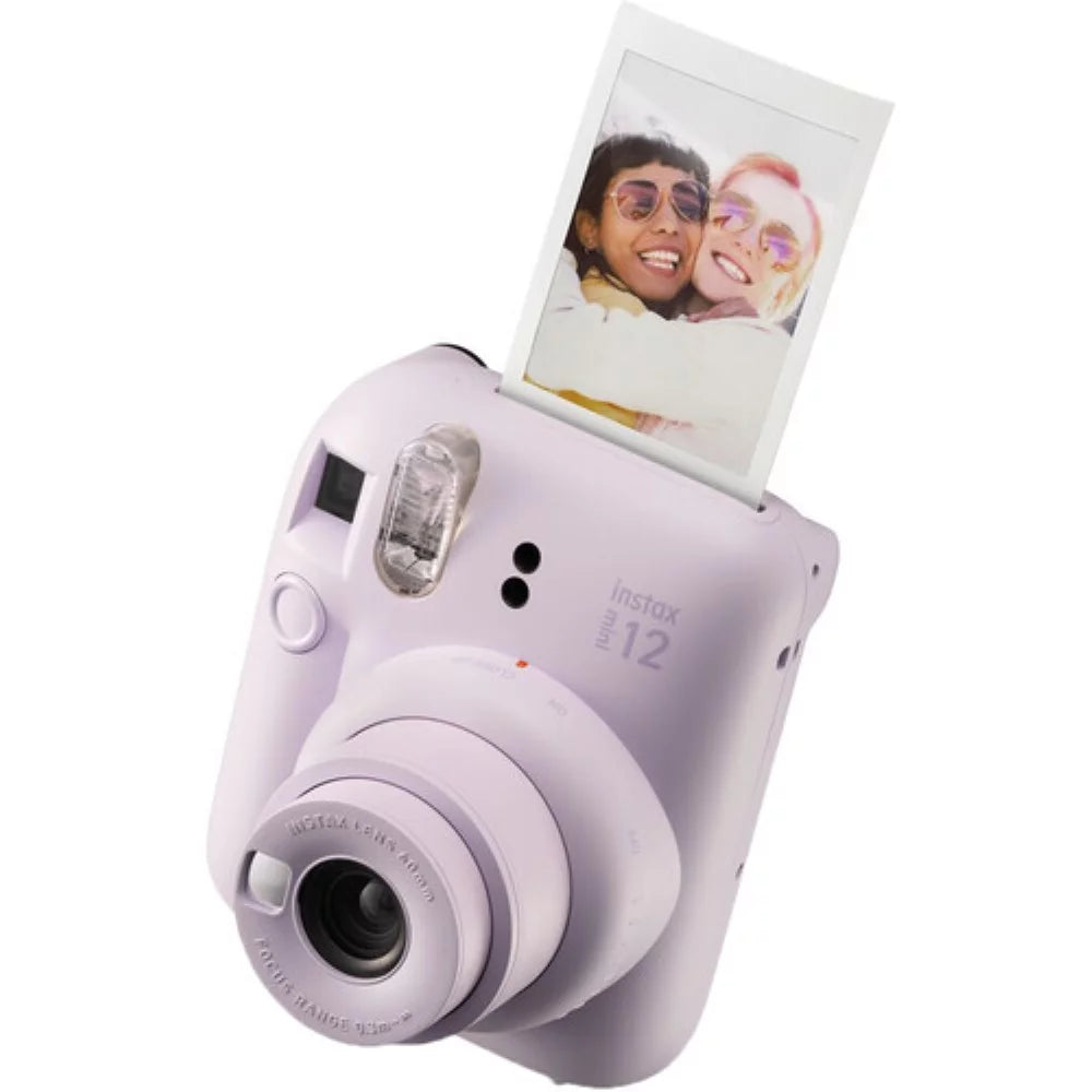 Lilac Purple Instant Film Camera with Case and Film X37830
