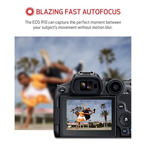Mirrorless Camera with Lens, Tripod and Microphone, 24.2 Megapixel, 4K Video, Black R981