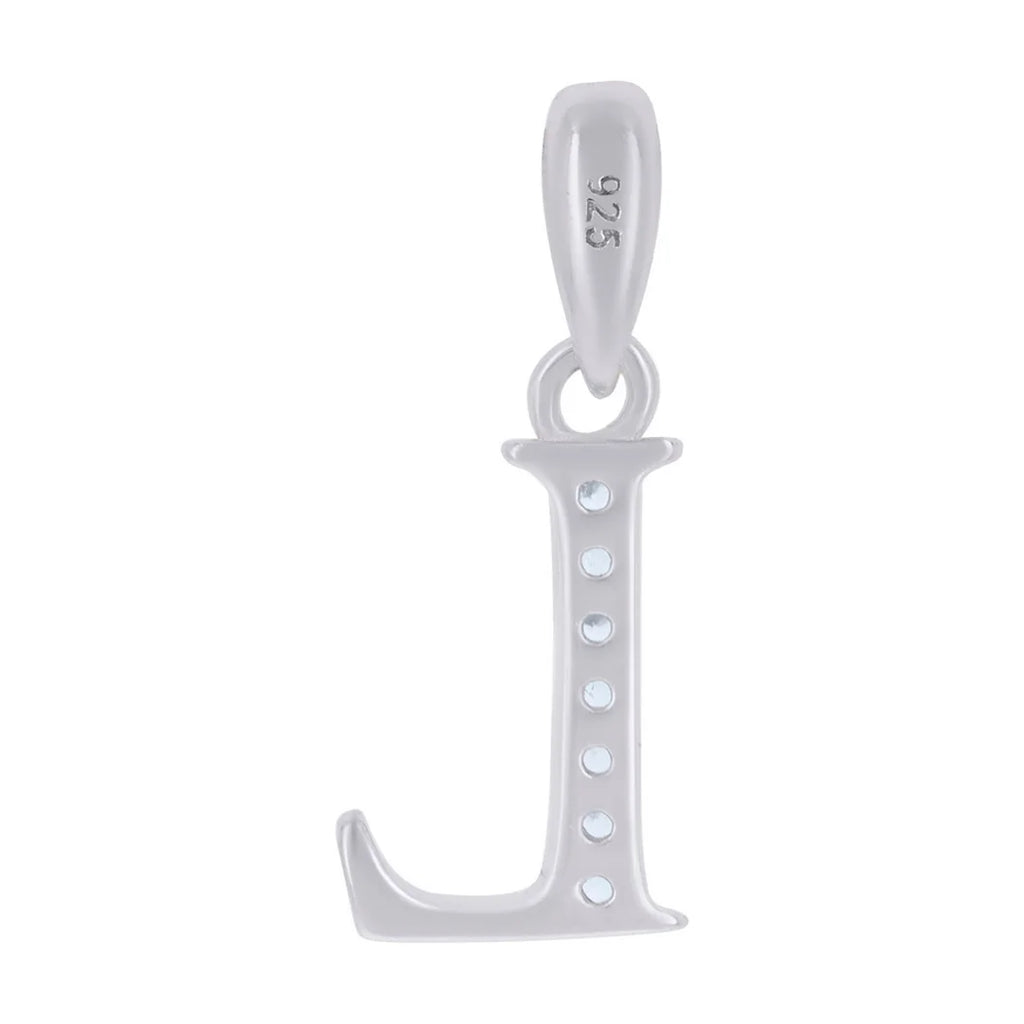 925 Sterling Silver CZ Letter L Charm T722024
