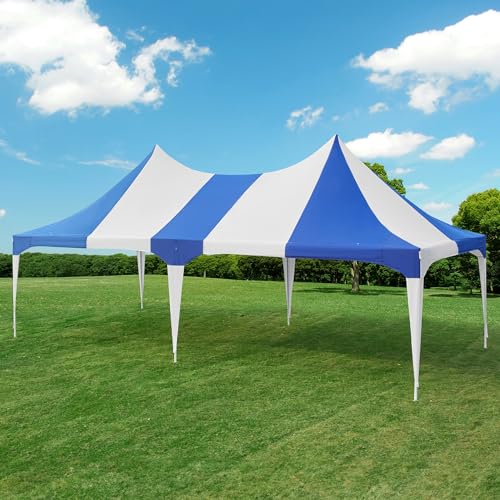 White 26x19ft Heavy Duty Canopy Tent with 8 Removable Sidewalls L712