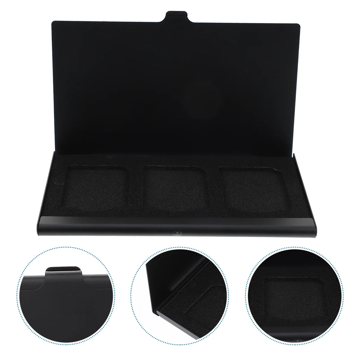 2pcs Black Storage Box F2566